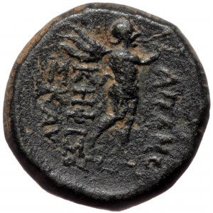 Phrygia. Apameia, AE (bronze, 4,48 g, 16 mm) mag. Kephisos, Skau-, ca. 133-48 BC