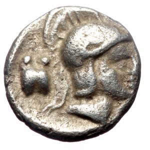 Pisidia, Selge AR Obol (Silver, 10mm, 0.94g) ca 350-300 BC.