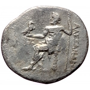 Pamphylia, Aspendos, AR tetradrachm (Silver, 32,7 mm, 15,90 g), in the name of Alexander III of Macedon, ca. 167/6 BC.