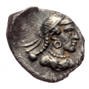 CILICIA, Tarsos AR Obol (Silver, 11mm, 0.72g) Tarkumuwa (Datames) Satrap of Cilicia and Cappadocia (384-361/0 BC) ca 380