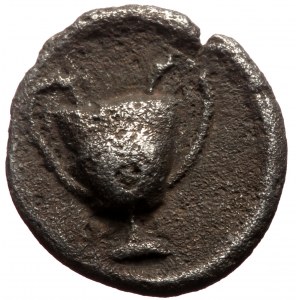 Cilicia, Nagidos AR Obol (Silver, 9mm, 0.45g) ca 400-380 BC.