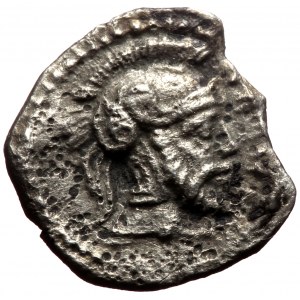 CILICIA. Tarsos AR Obol (Silver, 0.55g, 10mm) Tarkumuwa (Datames) Satrap of Cilicia and Cappadocia (384-361/0 BC).