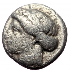 Ionia, Kolophin AR Diobol (Silver, 1.00g, 11mm) ca 375-360 BC