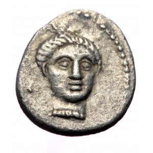Cilicia, Nagidos AR Obol (Silver, 0.55g, 10mm) ca 420-400 BC.