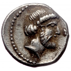 Cilicia, Nagidus, AR obol (Silver, 10,6 mm, 0,72 g), ca.390-380 BC.