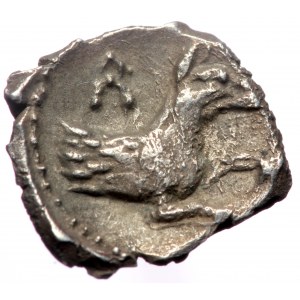 Lycaonia, Laranda AR Obol (Silver, 10mm, 0.58g) 4th century BC