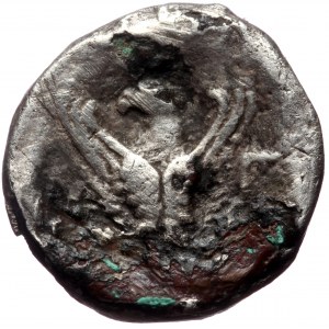 Paphlagonia, Sinope, ca. 4th cent. BC, AR fourree hemidrachm (Silver, 14,4 mm, 2,23 g).