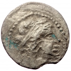 Cappadocia, Galatians imitation of Demetrios I Soter AR Hemirachm (Silver, 19mm, 1.64g) ca 162-150 BC