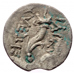 Cappadocia, Galatians imitation of Demetrios I Soter AR Hemirachm (Silver, 19mm, 1.64g) ca 162-150 BC