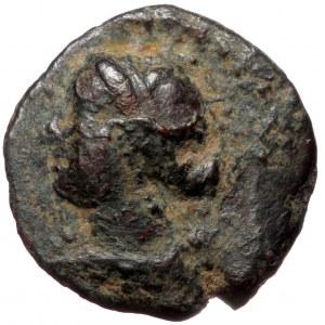 Cappadocia, Caesareia-Eusebia AE (Bronze, 5.60g, 20mm) Time of Ariobarzanes I, ca 95-63 BC.