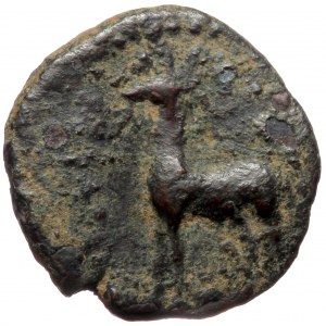 Cappadocia, Caesareia-Eusebia AE (Bronze, 5.60g, 20mm) Time of Ariobarzanes I, ca 95-63 BC.