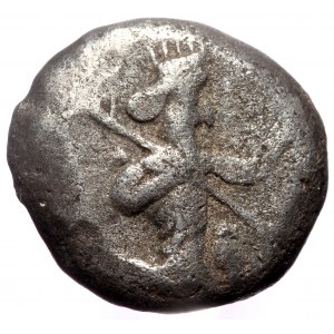 Persia, Achaemenid dynasty, AR siglos (Silver, 15,5 mm, 5,18 g), time of Darios I to Xerxes I, ca. 485-420 BC.