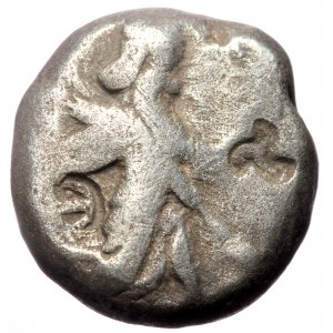 Persia, Achaemenid dynasty, AR siglos (Silver, 14,9 mm, 5,35 g), time of Darios I to Xerxes I, ca. 485-420 BC.