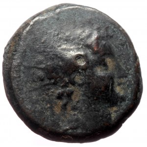 Seleukid Kingdom, Perhaps Apameia on the Axios Antiochos VI Dionysos (144-142 BC) AE (Bronze, 20mm, 7.69g)