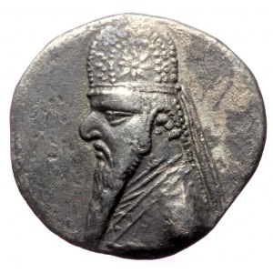 KINGS OF PARTHIA, Mithradates II,(121-91 BC) AR drachm (Silver, 3.62g, 20mm) Ekbatana, 96/5-93/2