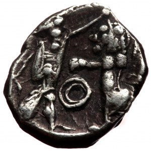 SAMARIA AR Obol (Silver, 9mm, 0.66g) 'Middle Levantine' Series ca 375-333 BC.