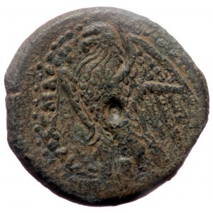 Ptolemaic Kingdom of Egypt, Ptolemy II Philadelphos, Alexandria, AE hemiobol (Bronze, 5.24g, 20mm) ca 265-246 BC