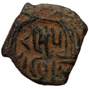 NABATAEA, Rabbel II, with Gamilat. (70/1-105/6) Æ (Bronze 3,20g 16mm) Petra mint. Struck circa AD 88/9-106/6.