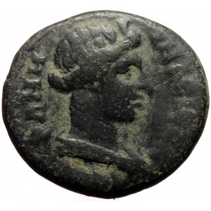 Lydia, Stratonikeia, AE hemiassarion (Bronze, 17,5 mm, 3,14 g), pseudo-autonomous issue, ca. 98-117.