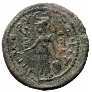 Cilicia, Mopsouestia-Mopsos AE (Bronze, 13.81g, 30mm) Diadumenian (Caesar, 217-218) Dated CY 285 (AD 217/8).
