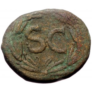 Syria, Antioch, AE as (Bronze, 7.51g, 24mm) Domitian, as Caesar (ca AD 69-81)