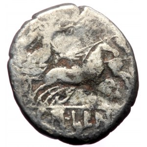 Cn. Lentulus Clodianus, AR denarius (Silver, 17,6 mm, 3,60 g), Rome, 88 BC.