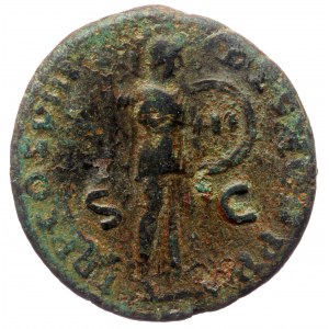 Domitian (81-96) AE As (Bronze, 11.71g, 26mm) Rome, 82