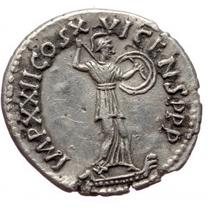 Domitianus (81-96) AR fourree Denarius (Silver, 19mm, 2.22g), Rome, 92/93 AD.