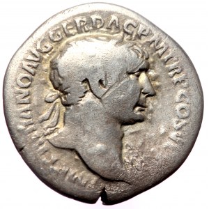 Trajan (98-117) AR Denarius (Silver, 2.91g, 19mm) Rome, 103-111.