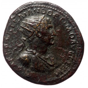 Trajan (98-117) AE semis (Bronze, 24mm, 6.40g) Struck at Rome for circulation in Syria, 116 AD. Obv: IMP CAES NER TRAIAN