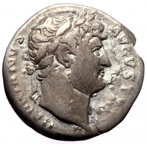 Hadrian (117-138) AR Denarius (Silver, 3.02g, 18mm) Rome, 124-8 AD.