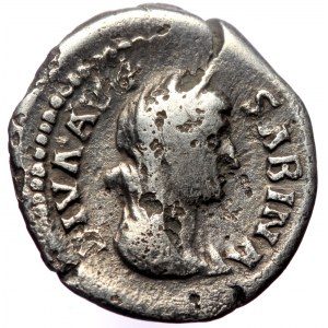 Diva Sabina AR Denarius (Silver, 2.72g, 19mm) Rome, ca AD 137