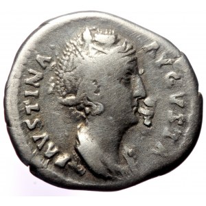 Faustina Senior (139-140/1) AR denarius (Silver, 19mm, 2.93g), Rome.