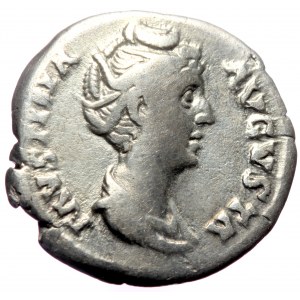 Faustina Senior (died 141) AR Denarius (Silver, 2.64g, 17mm) Rome, 139-141.