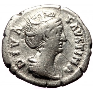 Diva Faustina Senior (Died 140/1) AR Denarius (Silver, 2.56g, 18mm) Rome.