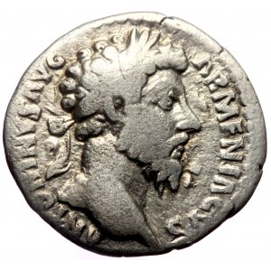 Marcus Aurelius (161-180) AR Denarius (Silver, 17mm, 3.07g) Rome, 164-165.
