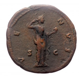 Faustina Junior, wife of Marcus Aurelius, (146-175), AE as (Copper, 28,1 mm, 9,21 g), Rome, 154-152.
