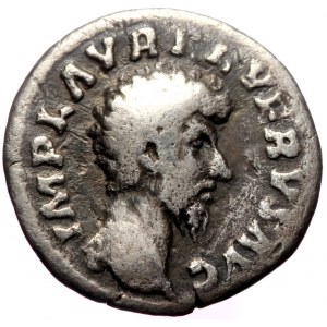 Lucius Verus (161-169) AR Denarius (Silver, 2.82g, 17mm) Rome, 161