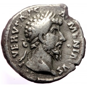 Lucius Verus (161-169) AR Denarius (Silver, 2,40g, 18mm) Rome, 164