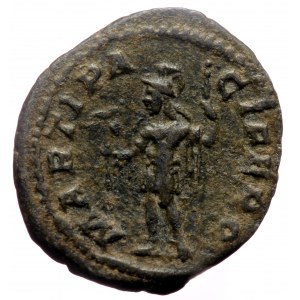 Severus Alexander (222-235) AE Denarius (Bronze, 20mm, 3.56g) late 222,