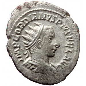 Gordian III (238-244 AD) AR antoninianus subaeratus (Silver, 4.41g, 28mm) Antioch