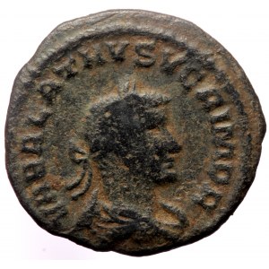 Aurelian (270-275) and Vabalathus BI Radiate (Bronze, 3.34g, 20mm) Antioch, 272-274.