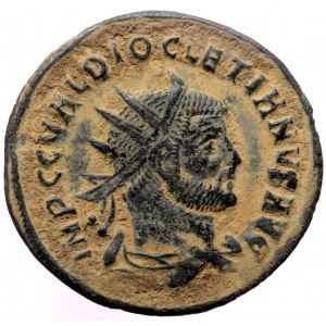 Diocletian AE Antoninianus (Bronze, 2.54g, 22mm) Siscia, AD 293-295.