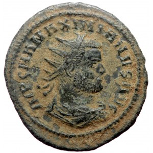 Maximianus (First reign, 286-305) AE Antoninianus (Bronze, 23mm, 3.89g) Cyzicus, 293.