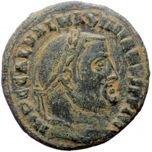 Galerius (305-311) AE Follis (Bronze, 6.84g, 24mm) Alexandria, 309-310