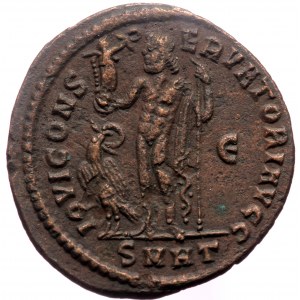 Constantine I (307/10-337) AE Follis (Bronze, 3.76g, 24mm) Heraclea, 313/4.