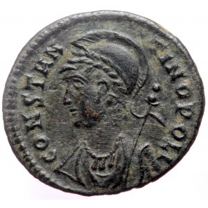 Commemorative Series Æ Nummus (Bronze, 2.05g, 18mm) struck under Constantine I, Cyzicus, 332-3.