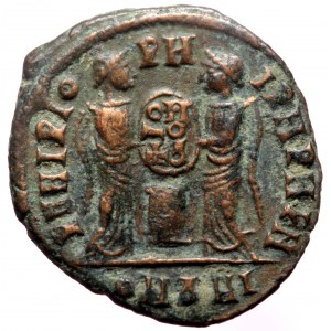 Pseudo imperial coinage, Barbaric AE (Bronze, 17mm, 2.01g) imitation of Constantine the Great (307-337) issue Victoriae