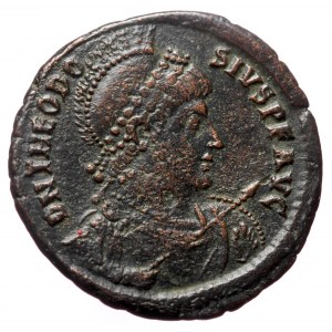 Theodosius I (379-395) AE (Bronze, 23mm, 4.84g) Antioch, 379-383.