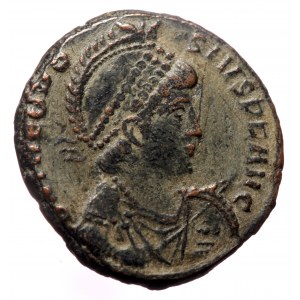 Theodosius I Æ Follis (Bronze, 7.29g, 22mm) Constantinople, 378-383.